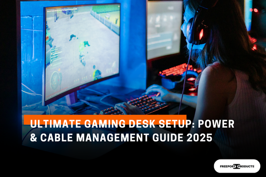 Ultimate Gaming Desk Setup: Power & Cable Management Guide 2025 - Freeport Products